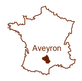 L'Aveyron sur la carte de France